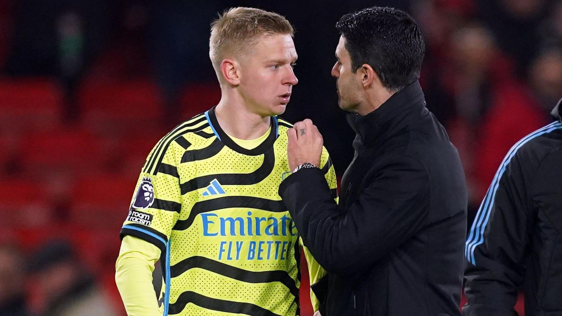 Zinchenko có những chia sẻ thú vị về Arteta.